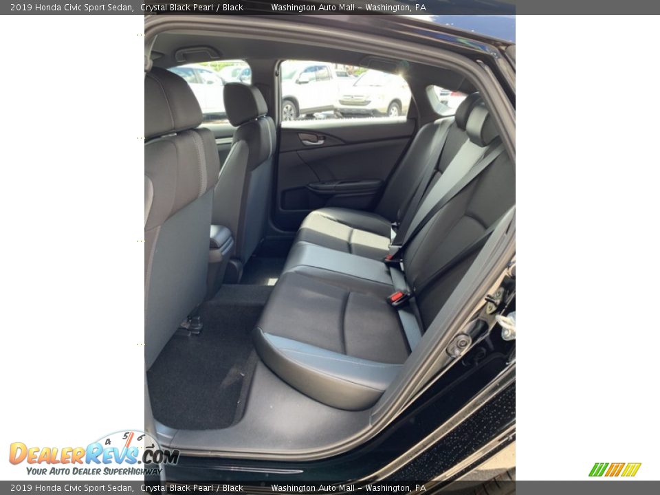 2019 Honda Civic Sport Sedan Crystal Black Pearl / Black Photo #19