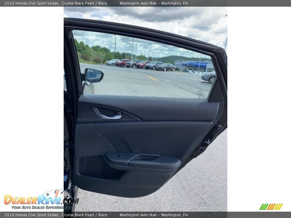 2019 Honda Civic Sport Sedan Crystal Black Pearl / Black Photo #23