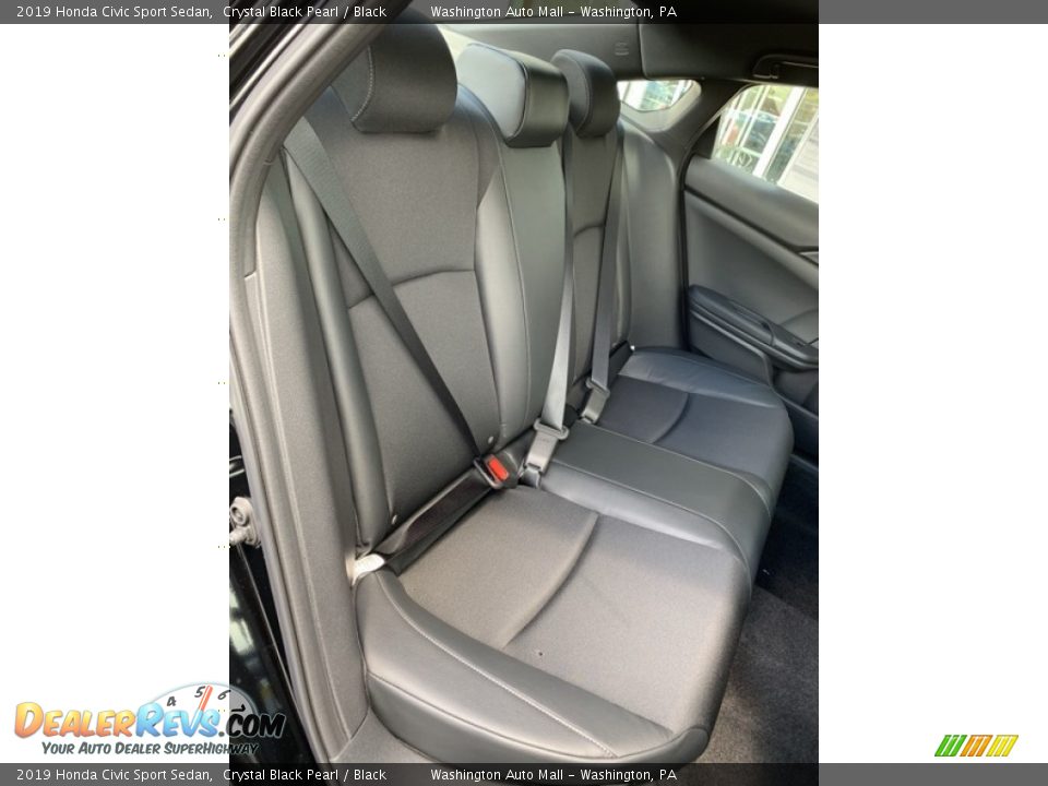 2019 Honda Civic Sport Sedan Crystal Black Pearl / Black Photo #24