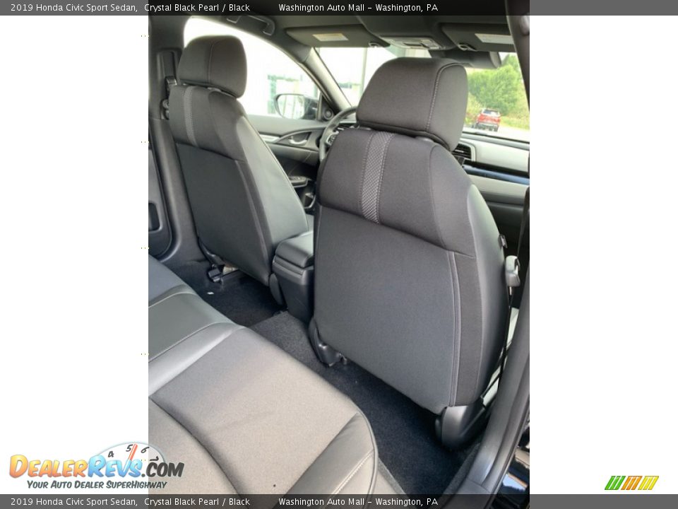 2019 Honda Civic Sport Sedan Crystal Black Pearl / Black Photo #25