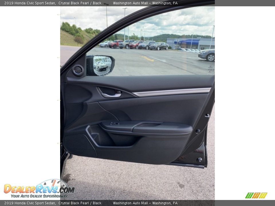 2019 Honda Civic Sport Sedan Crystal Black Pearl / Black Photo #26