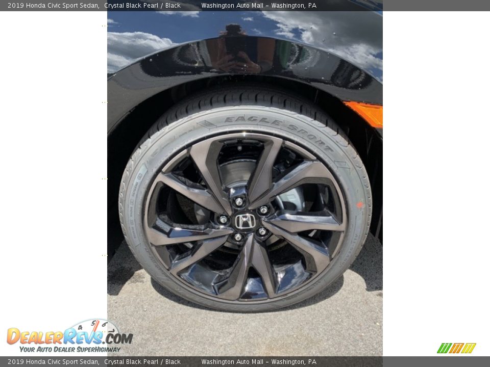 2019 Honda Civic Sport Sedan Crystal Black Pearl / Black Photo #29