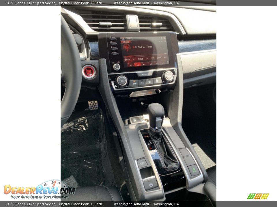 2019 Honda Civic Sport Sedan Crystal Black Pearl / Black Photo #31