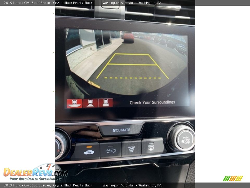 2019 Honda Civic Sport Sedan Crystal Black Pearl / Black Photo #32