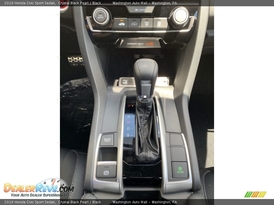 2019 Honda Civic Sport Sedan Crystal Black Pearl / Black Photo #33