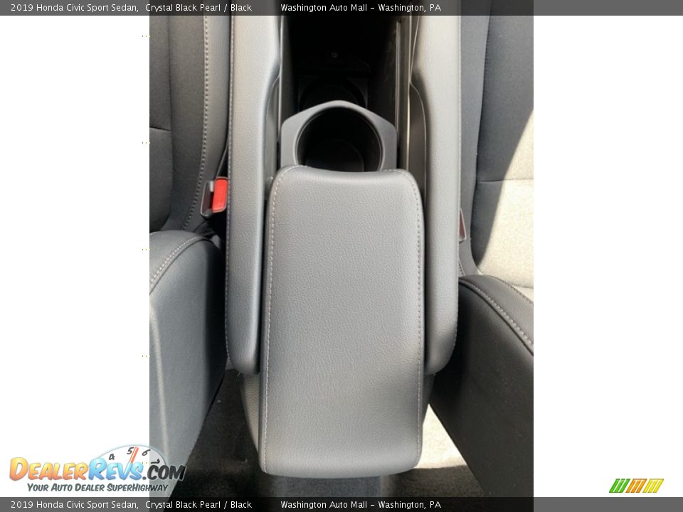 2019 Honda Civic Sport Sedan Crystal Black Pearl / Black Photo #34