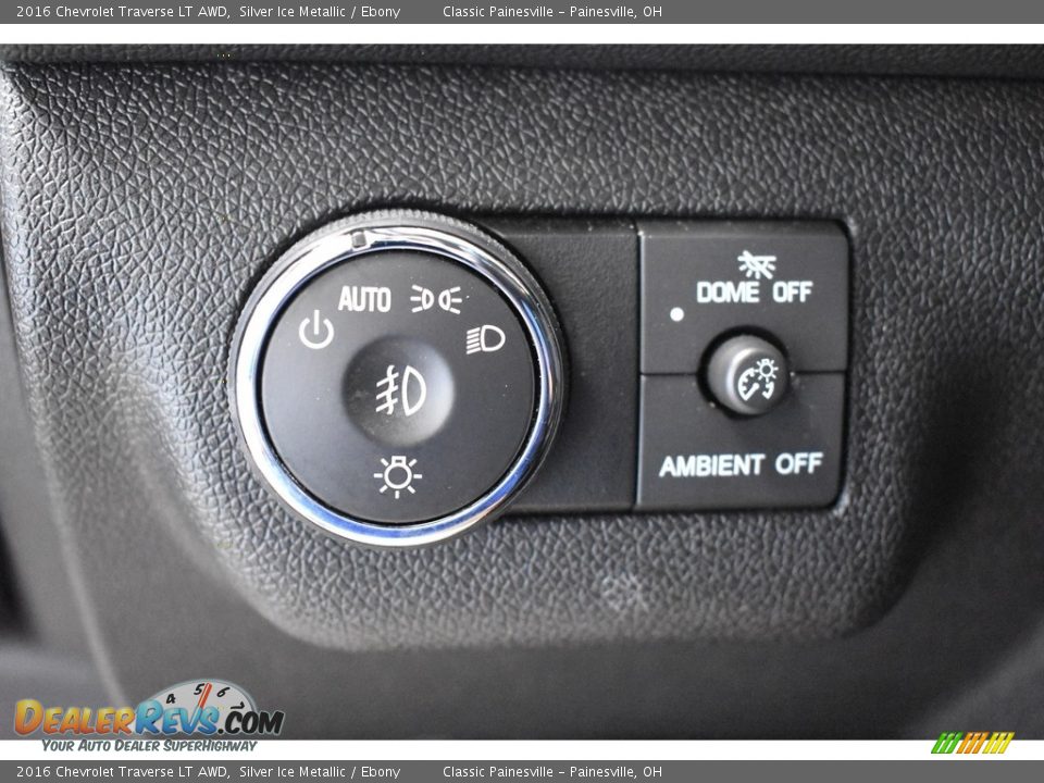 2016 Chevrolet Traverse LT AWD Silver Ice Metallic / Ebony Photo #12