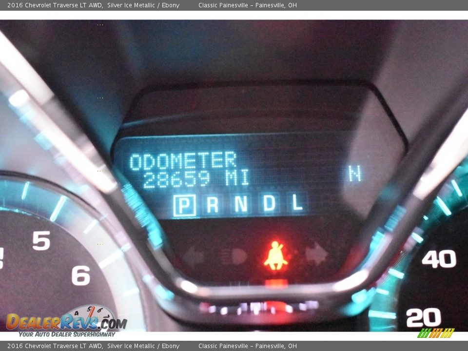 2016 Chevrolet Traverse LT AWD Silver Ice Metallic / Ebony Photo #15