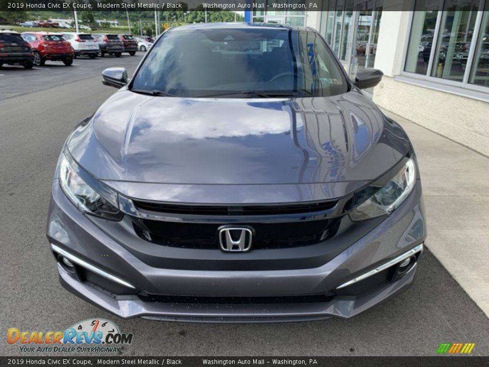 2019 Honda Civic EX Coupe Modern Steel Metallic / Black Photo #3