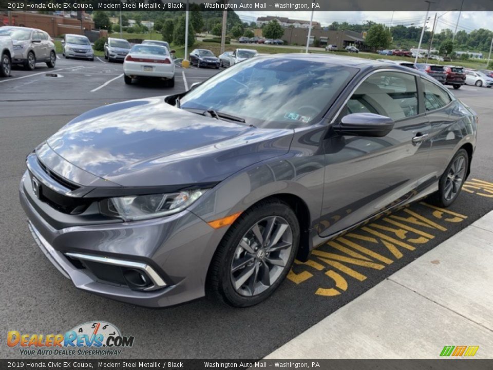 2019 Honda Civic EX Coupe Modern Steel Metallic / Black Photo #4
