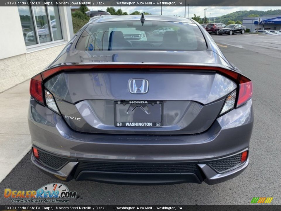 2019 Honda Civic EX Coupe Modern Steel Metallic / Black Photo #6