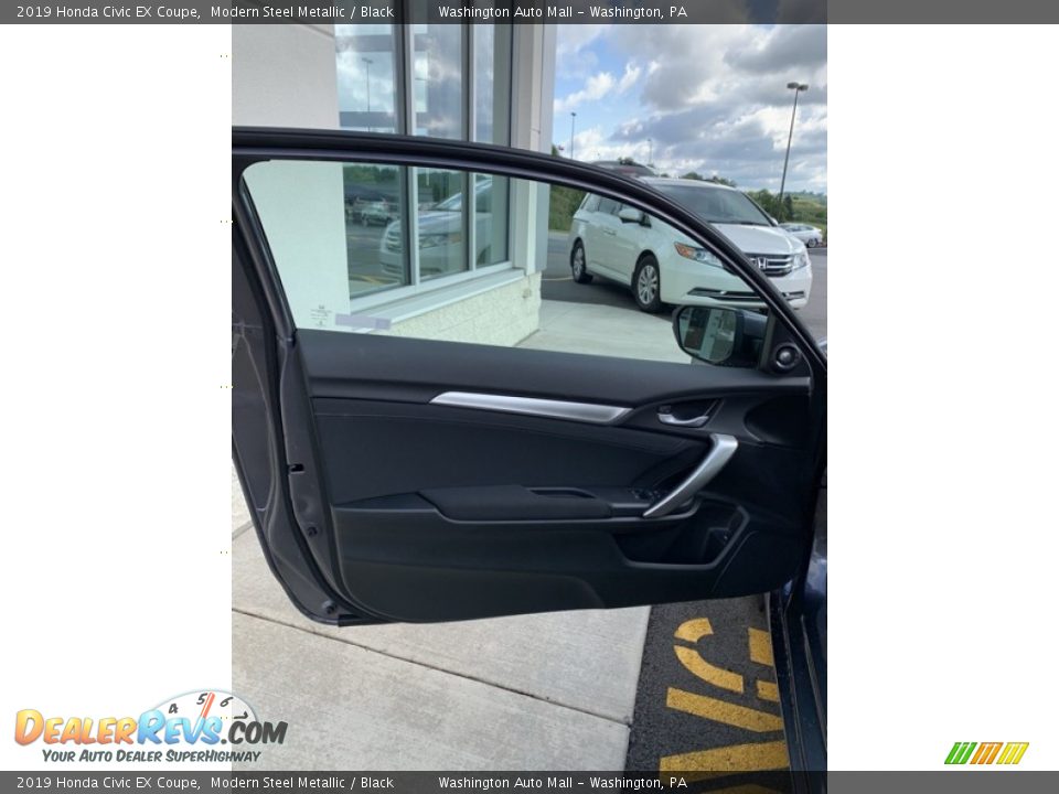 2019 Honda Civic EX Coupe Modern Steel Metallic / Black Photo #10