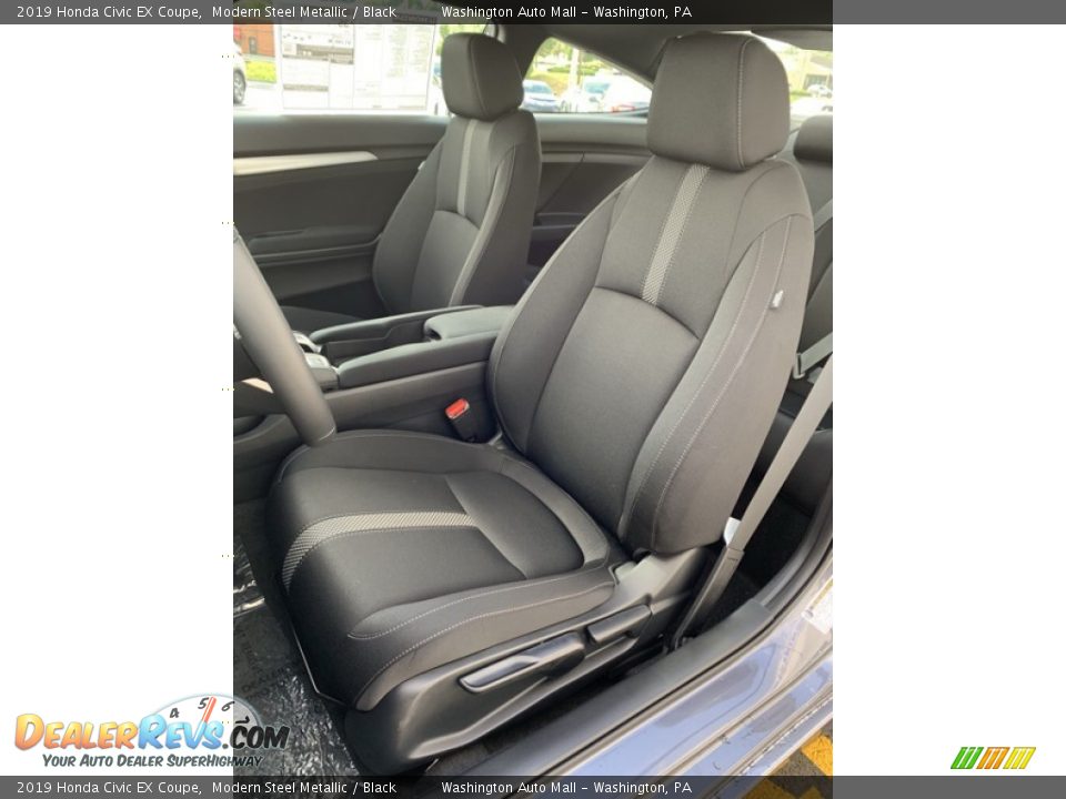 2019 Honda Civic EX Coupe Modern Steel Metallic / Black Photo #14