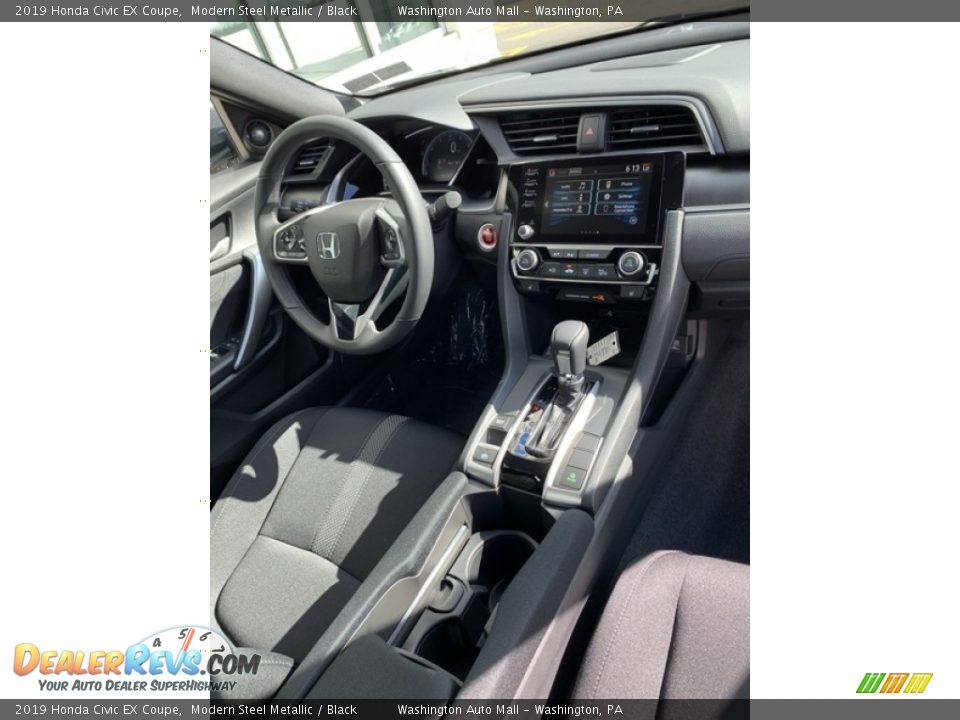 2019 Honda Civic EX Coupe Modern Steel Metallic / Black Photo #22