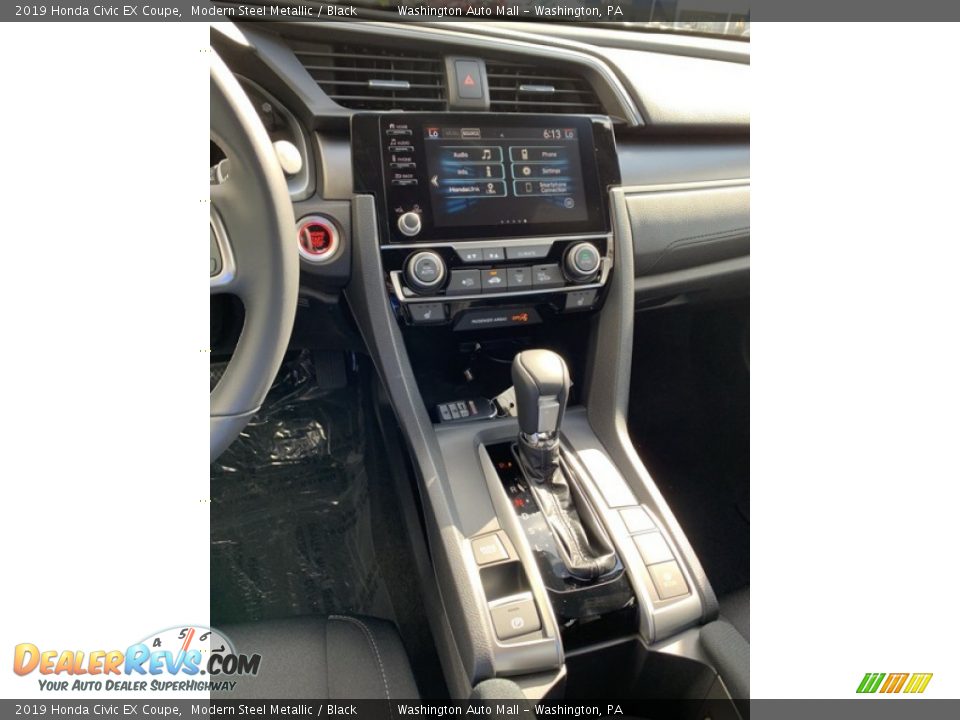 2019 Honda Civic EX Coupe Modern Steel Metallic / Black Photo #26