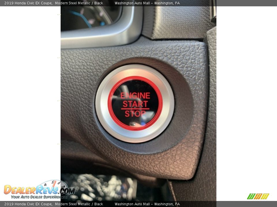 2019 Honda Civic EX Coupe Modern Steel Metallic / Black Photo #30
