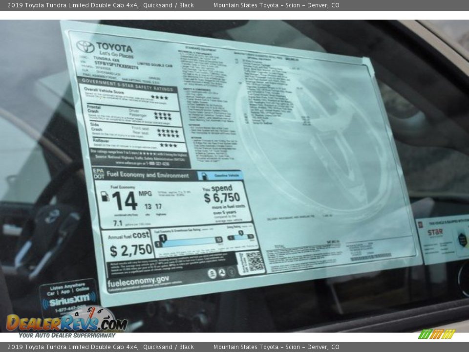 2019 Toyota Tundra Limited Double Cab 4x4 Quicksand / Black Photo #10