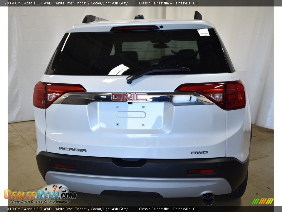 2019 GMC Acadia SLT AWD White Frost Tricoat / Cocoa/Light Ash Gray Photo #3