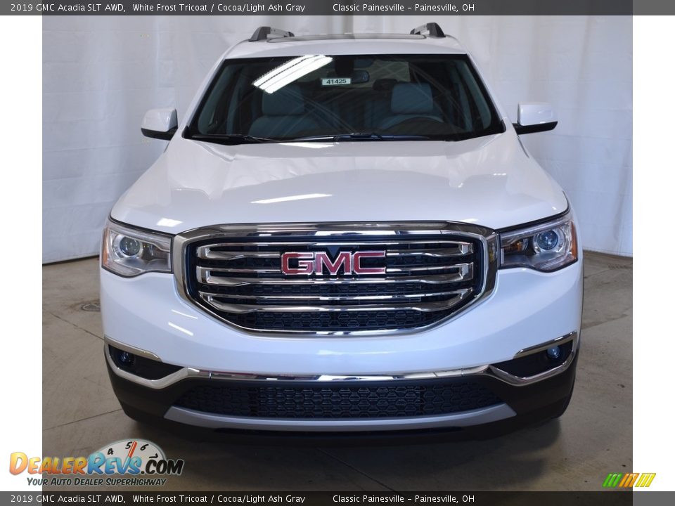 2019 GMC Acadia SLT AWD White Frost Tricoat / Cocoa/Light Ash Gray Photo #4