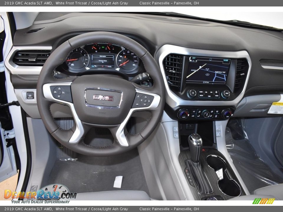 2019 GMC Acadia SLT AWD White Frost Tricoat / Cocoa/Light Ash Gray Photo #10