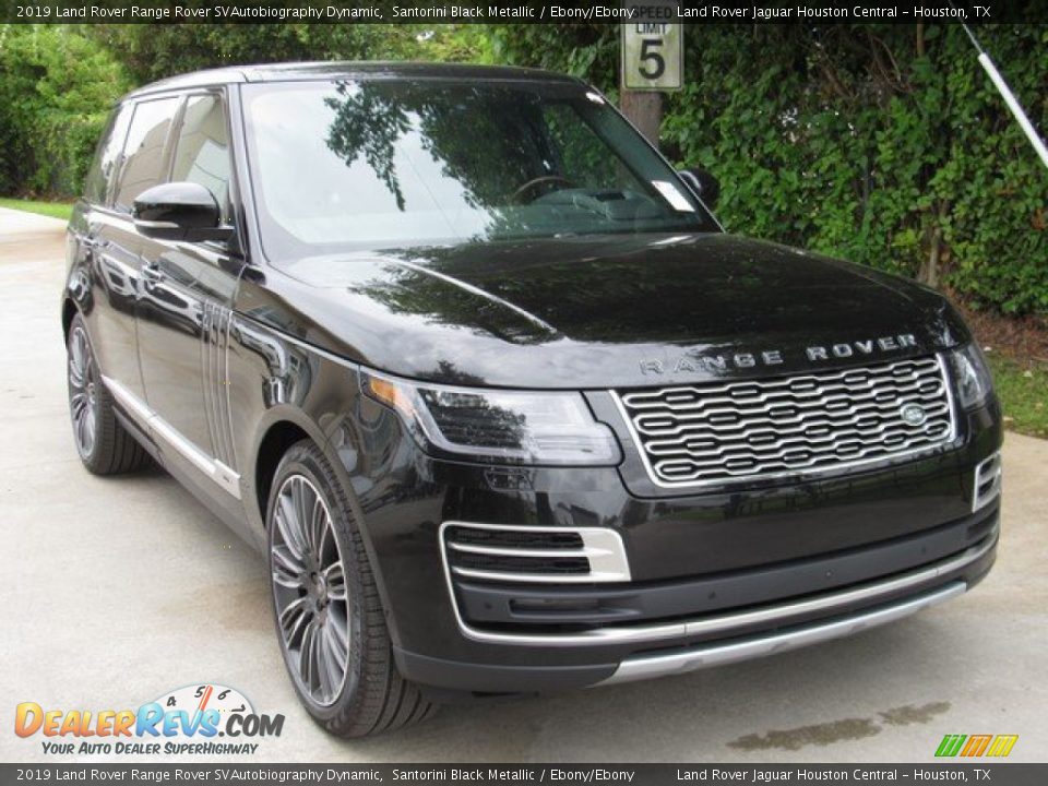 2019 Land Rover Range Rover SVAutobiography Dynamic Santorini Black Metallic / Ebony/Ebony Photo #6