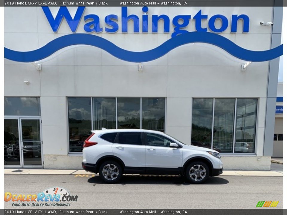 2019 Honda CR-V EX-L AWD Platinum White Pearl / Black Photo #1