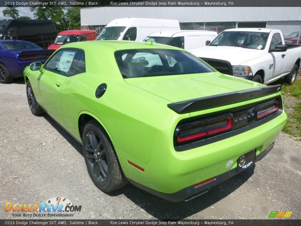 2019 Dodge Challenger SXT AWD Sublime / Black Photo #3