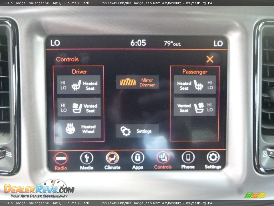 2019 Dodge Challenger SXT AWD Sublime / Black Photo #16