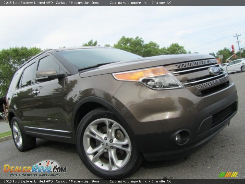 2015 Ford Explorer Limited 4WD Caribou / Medium Light Stone Photo #2