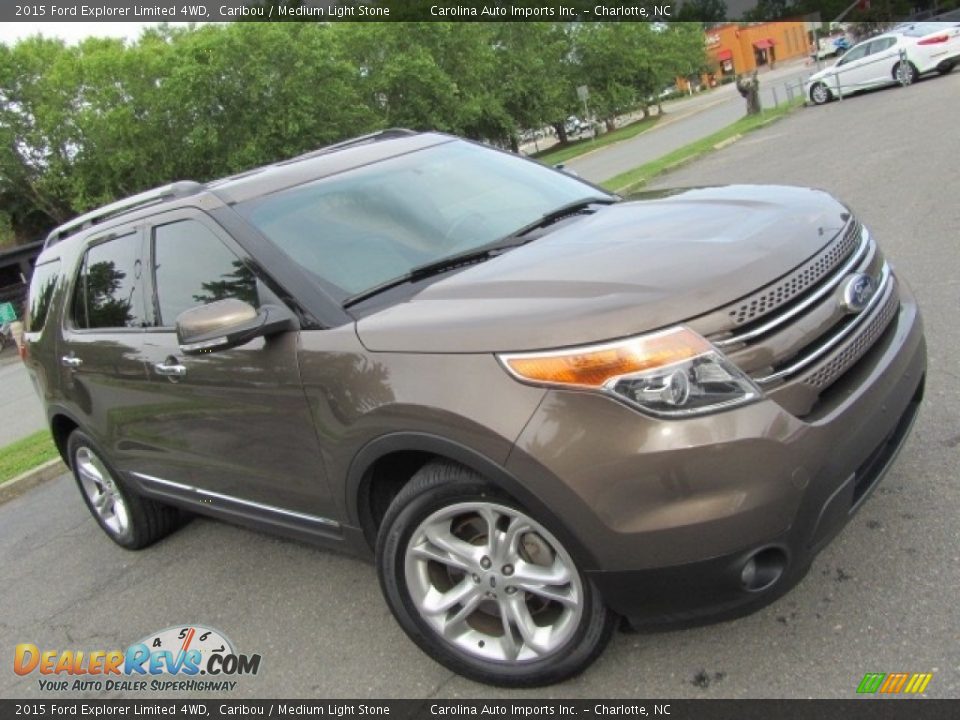2015 Ford Explorer Limited 4WD Caribou / Medium Light Stone Photo #3