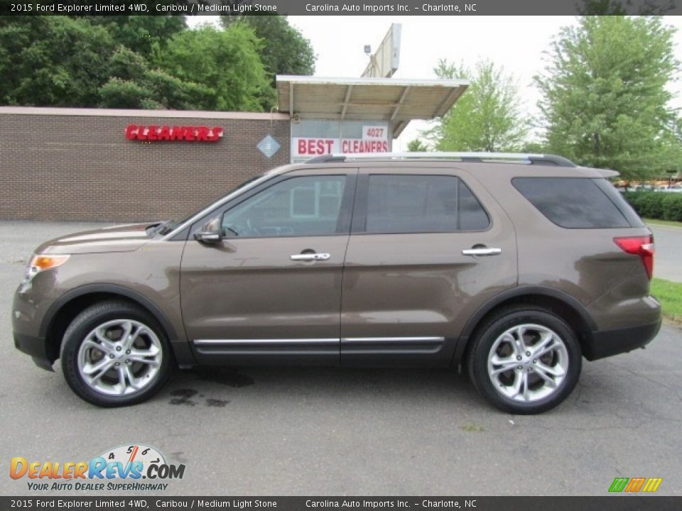 2015 Ford Explorer Limited 4WD Caribou / Medium Light Stone Photo #7