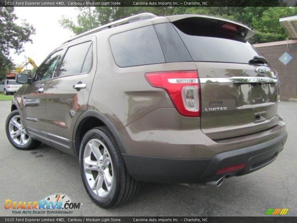 2015 Ford Explorer Limited 4WD Caribou / Medium Light Stone Photo #8