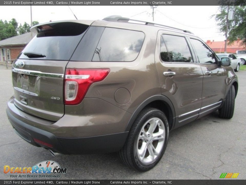 2015 Ford Explorer Limited 4WD Caribou / Medium Light Stone Photo #10