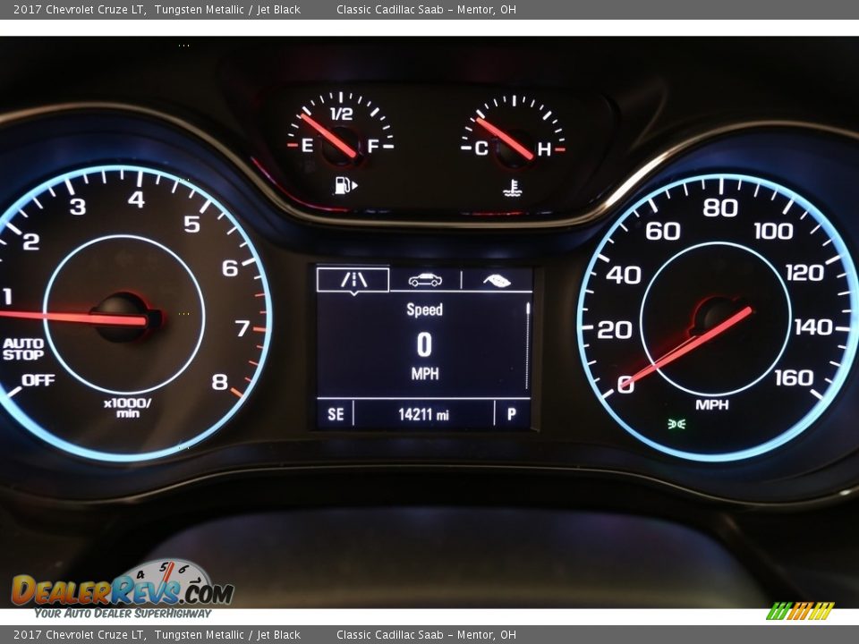2017 Chevrolet Cruze LT Tungsten Metallic / Jet Black Photo #8