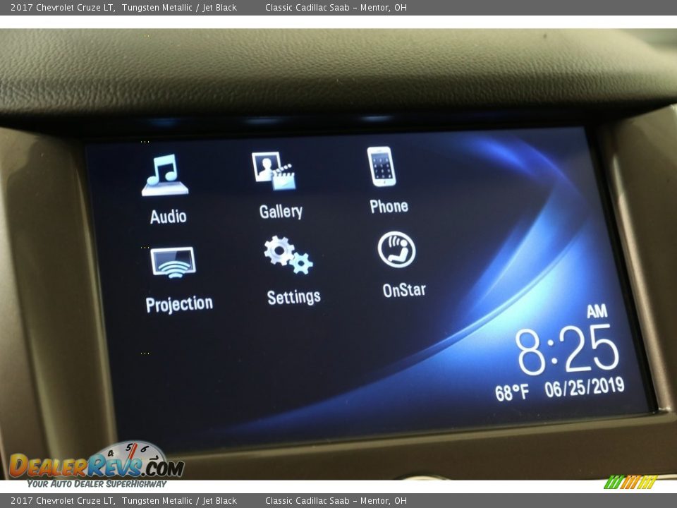 2017 Chevrolet Cruze LT Tungsten Metallic / Jet Black Photo #11