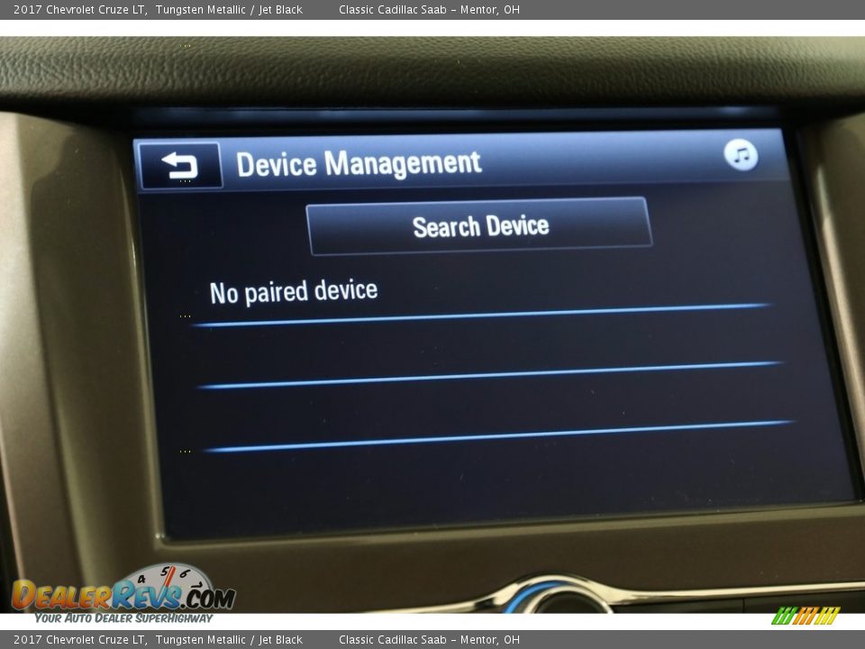 2017 Chevrolet Cruze LT Tungsten Metallic / Jet Black Photo #13