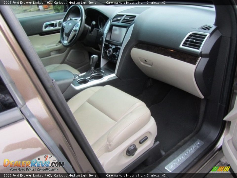 2015 Ford Explorer Limited 4WD Caribou / Medium Light Stone Photo #22