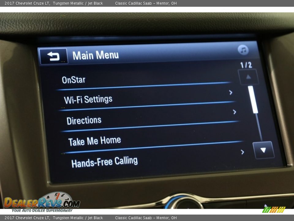 2017 Chevrolet Cruze LT Tungsten Metallic / Jet Black Photo #17