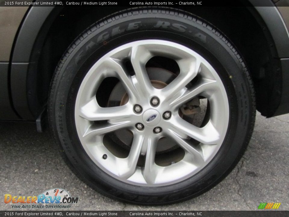 2015 Ford Explorer Limited 4WD Caribou / Medium Light Stone Photo #26