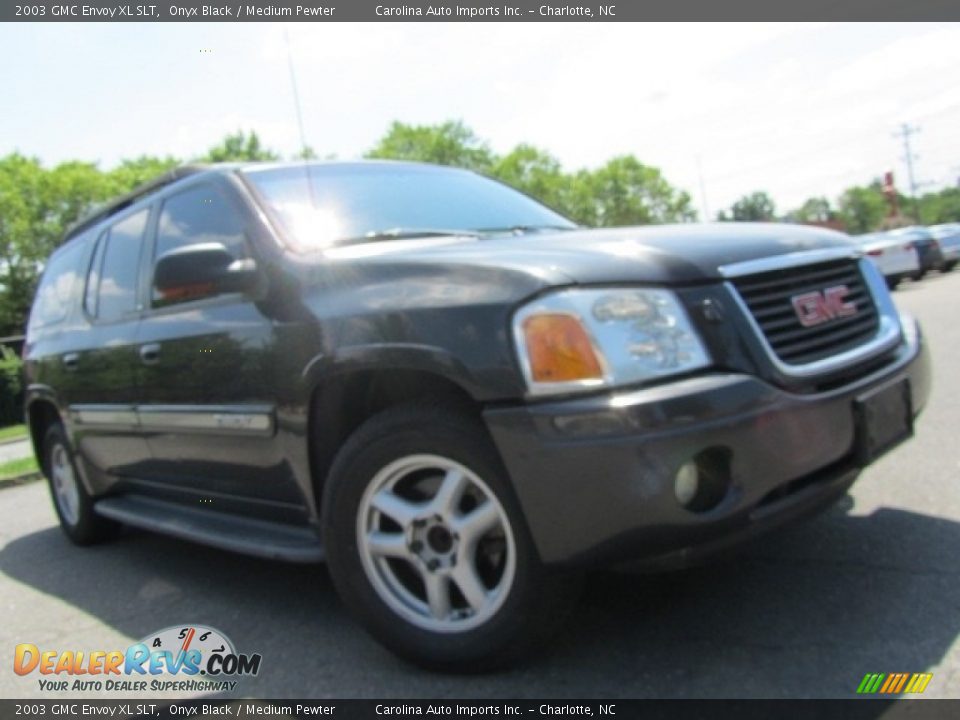 2003 GMC Envoy XL SLT Onyx Black / Medium Pewter Photo #2