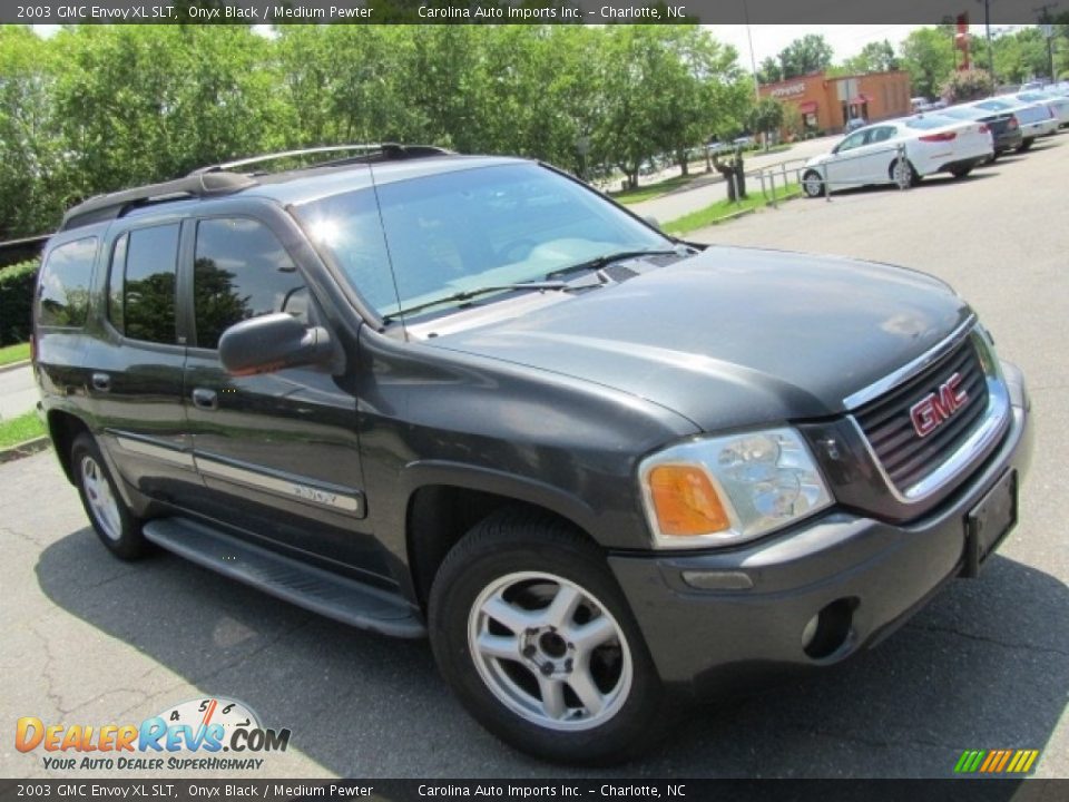 2003 GMC Envoy XL SLT Onyx Black / Medium Pewter Photo #3