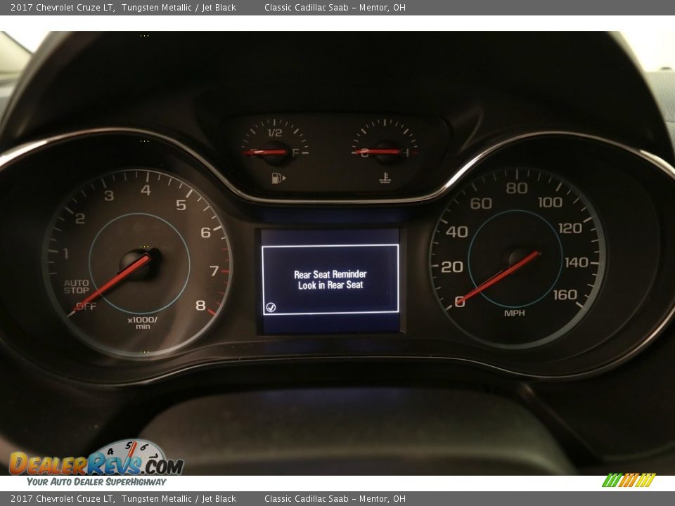 2017 Chevrolet Cruze LT Tungsten Metallic / Jet Black Photo #25