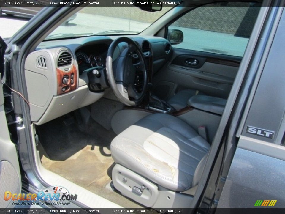 2003 GMC Envoy XL SLT Onyx Black / Medium Pewter Photo #16