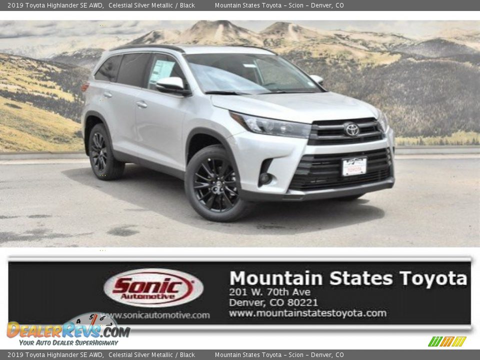 2019 Toyota Highlander SE AWD Celestial Silver Metallic / Black Photo #1