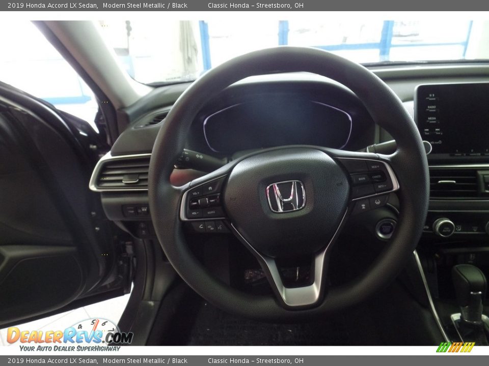 2019 Honda Accord LX Sedan Modern Steel Metallic / Black Photo #14