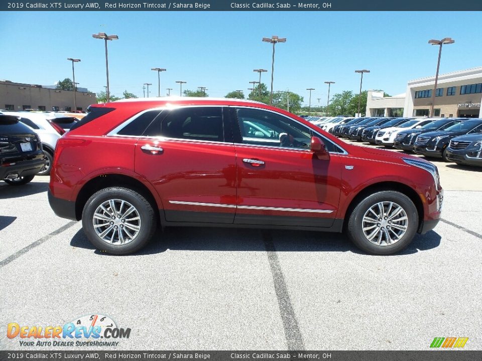 2019 Cadillac XT5 Luxury AWD Red Horizon Tintcoat / Sahara Beige Photo #2