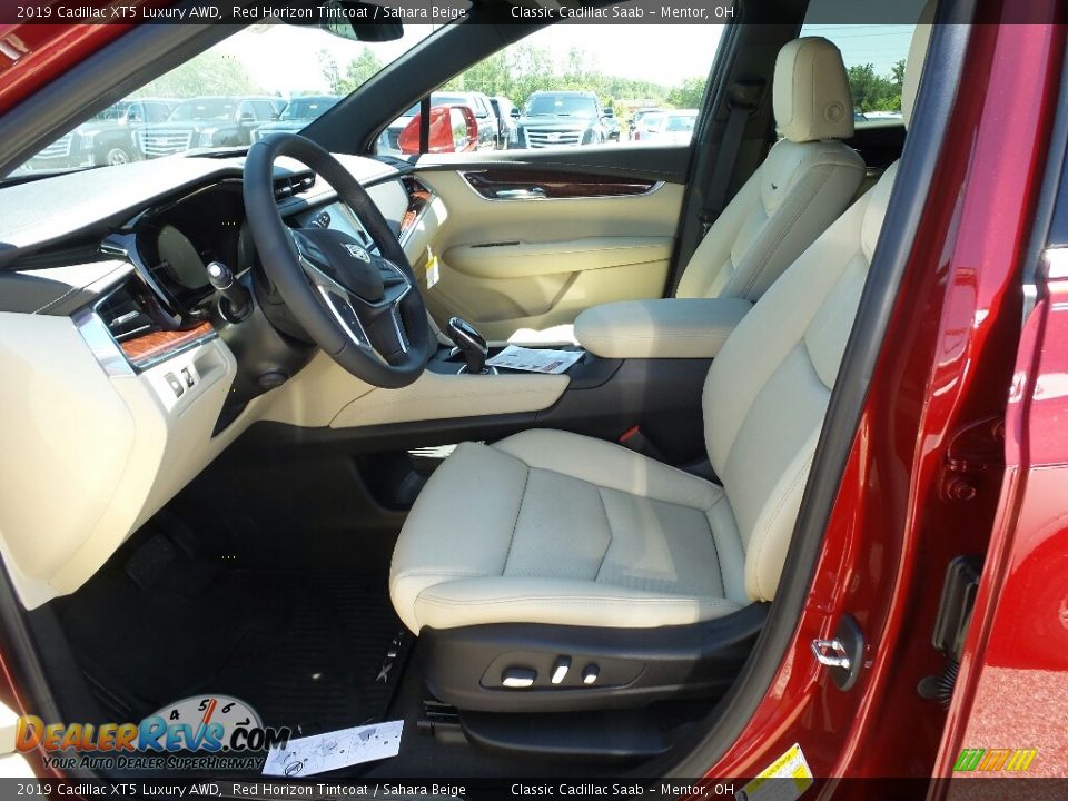 2019 Cadillac XT5 Luxury AWD Red Horizon Tintcoat / Sahara Beige Photo #3