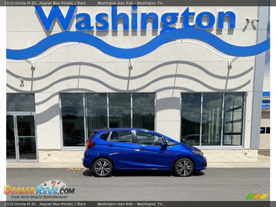 2019 Honda Fit EX Aegean Blue Metallic / Black Photo #1
