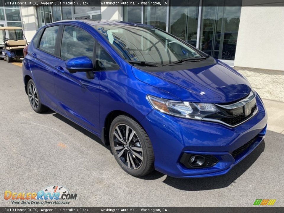 2019 Honda Fit EX Aegean Blue Metallic / Black Photo #2