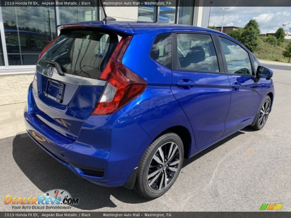 2019 Honda Fit EX Aegean Blue Metallic / Black Photo #7